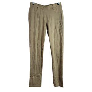 Nautica School Uniform Jeggings Khaki Size 14 Pants Flat Front Pull On Pockets